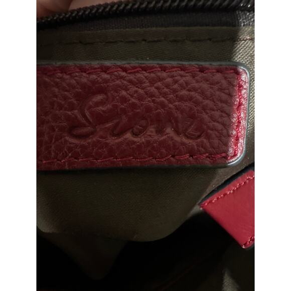 S-Zone Hobo expandable width hand bag, Burgandy  Cow Hide leather Zip closure - Picture 4 of 13